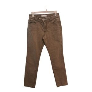 Chico's Platinum Denim Straight Leg Jeans Chico's Size 0 Reg (4) Dark Tan